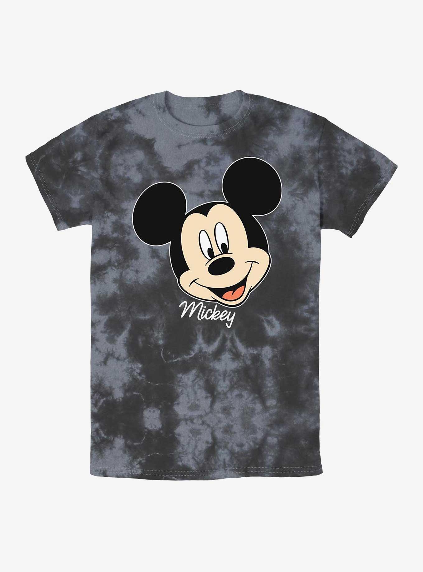 Disney Mickey Mouse Big Face Tie-Dye T-Shirt, BLKCHAR, hi-res