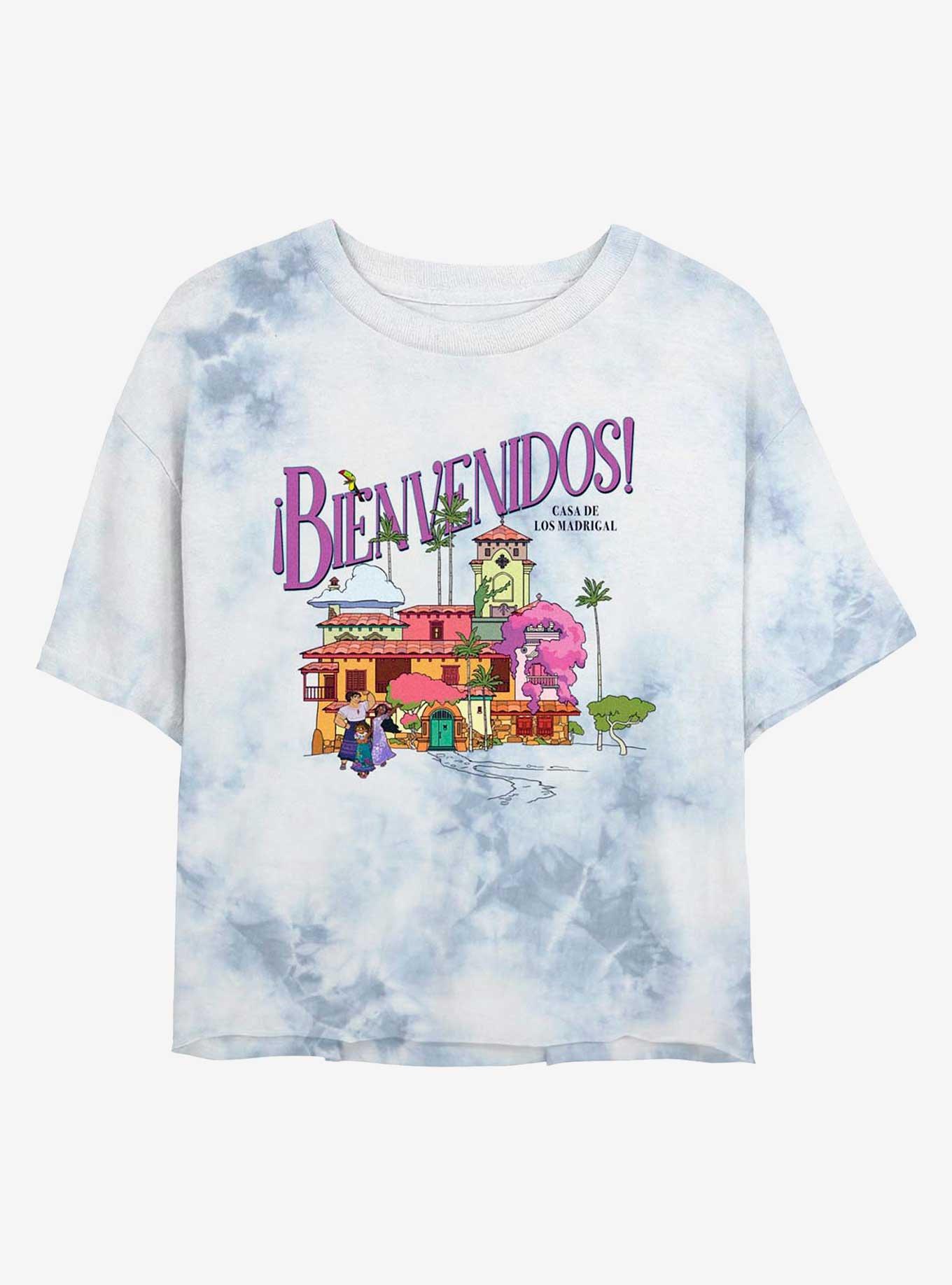 Disney Encanto Welcome In Spanish Tie-Dye Girls Crop T-Shirt, , hi-res