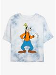 Disney Goofy Traditional Goofy Tie-Dye Girls Crop T-Shirt, WHITEBLUE, hi-res