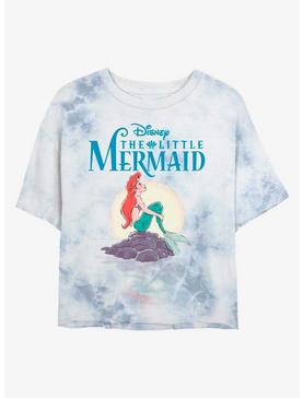 Disney The Little Mermaid Above The Sea Tie-Dye Girls Crop T-Shirt, , hi-res