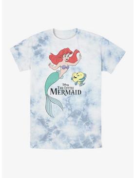Disney The Little Mermaid Ariel and Flounder Tie-Dye T-Shirt, , hi-res
