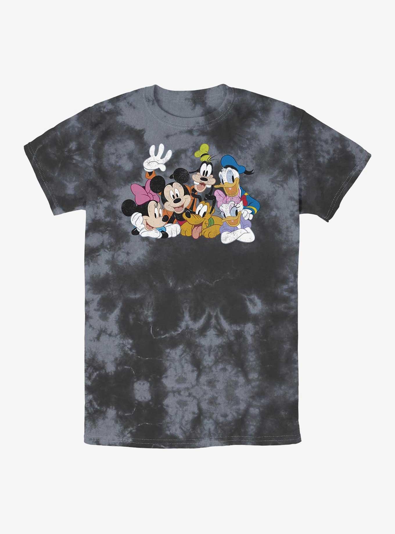 Disney Mickey Mouse & Friends Smiling Tie-Dye T-Shirt, BLKCHAR, hi-res