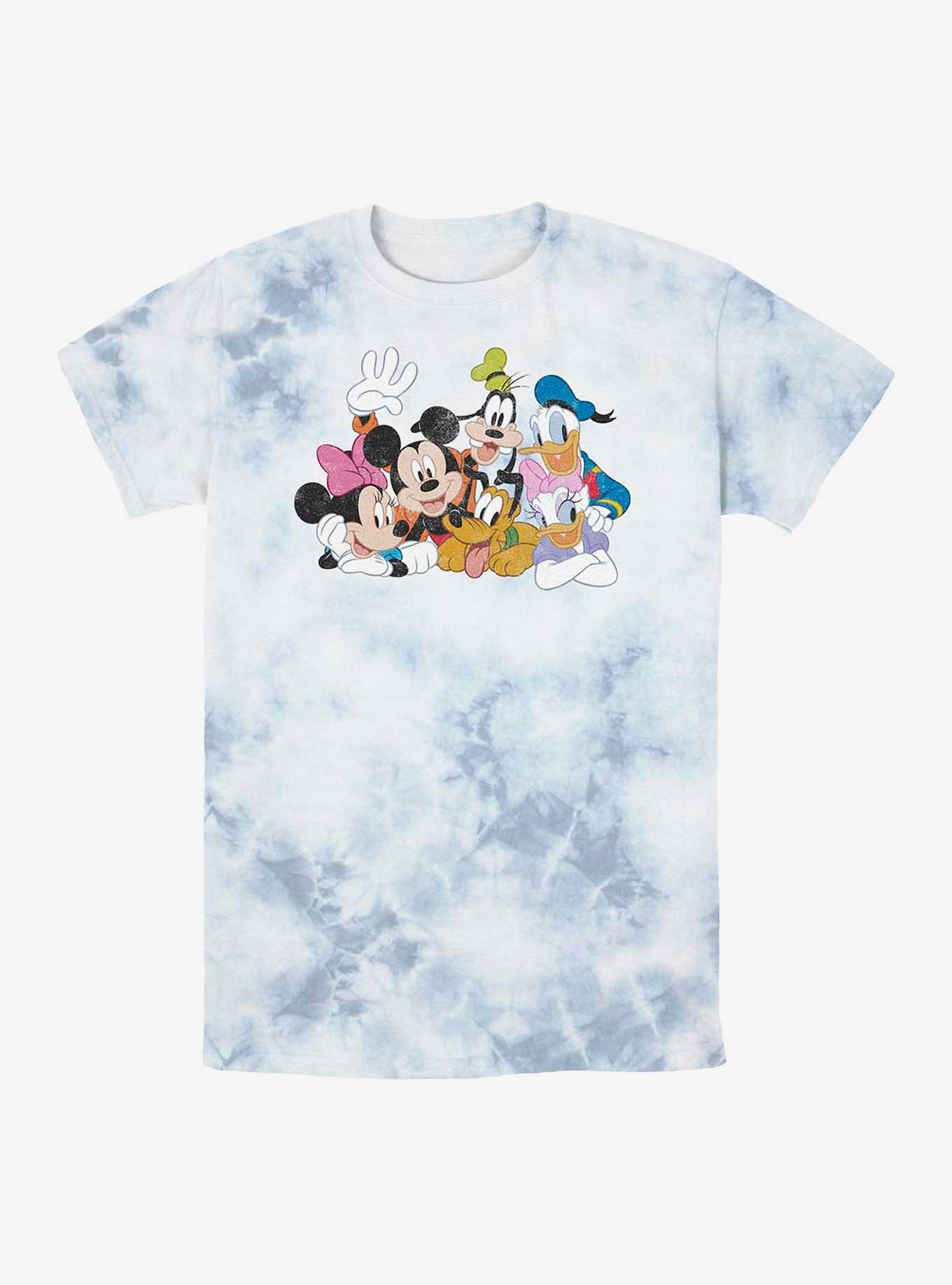 Disney Mickey Mouse & Friends Smiling Tie-Dye T-Shirt, WHITEBLUE, hi-res