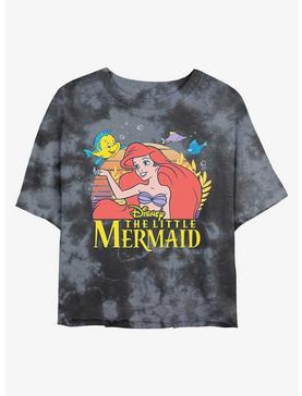 Disney The Little Mermaid Sunset Friends Tie-Dye Girls Crop T-Shirt, , hi-res