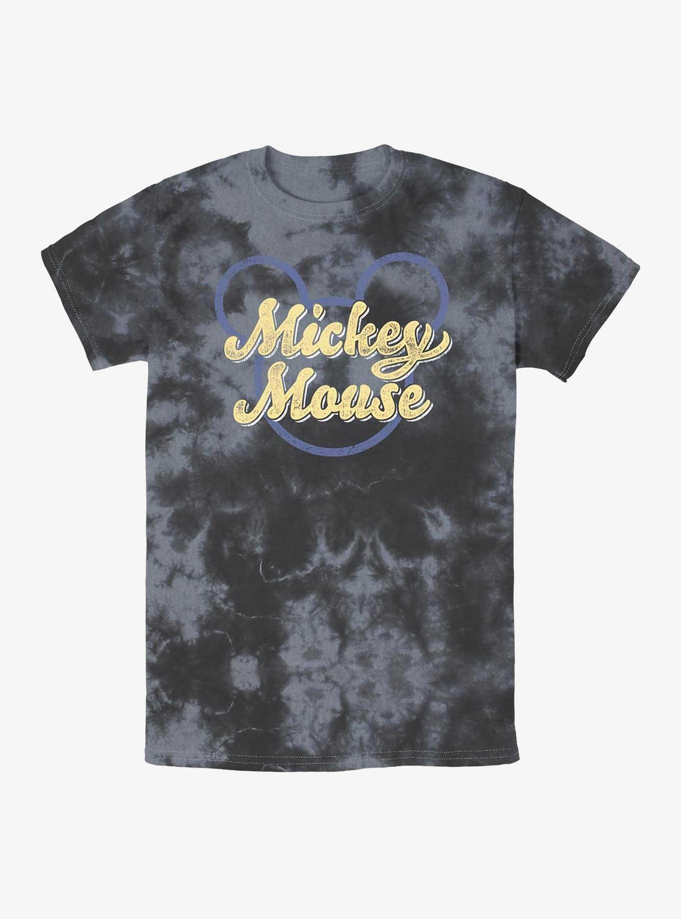 Disney Mickey Mouse Mickey Script Tie-Dye T-Shirt, , hi-res