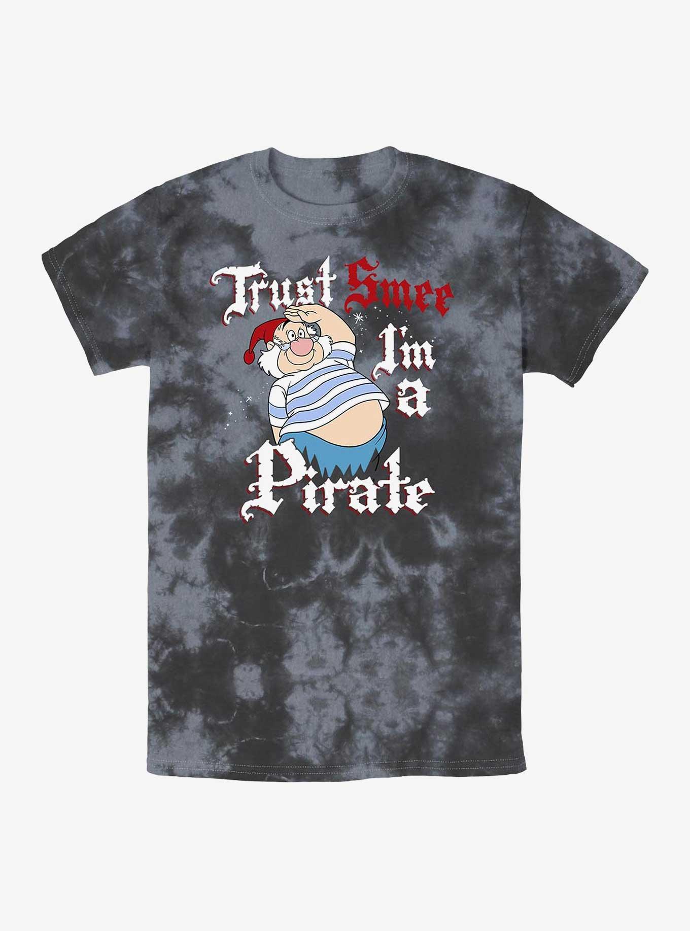 Disney Peter Pan Trust Smee I'm A Pirate Tie-Dye T-Shirt, BLKCHAR, hi-res