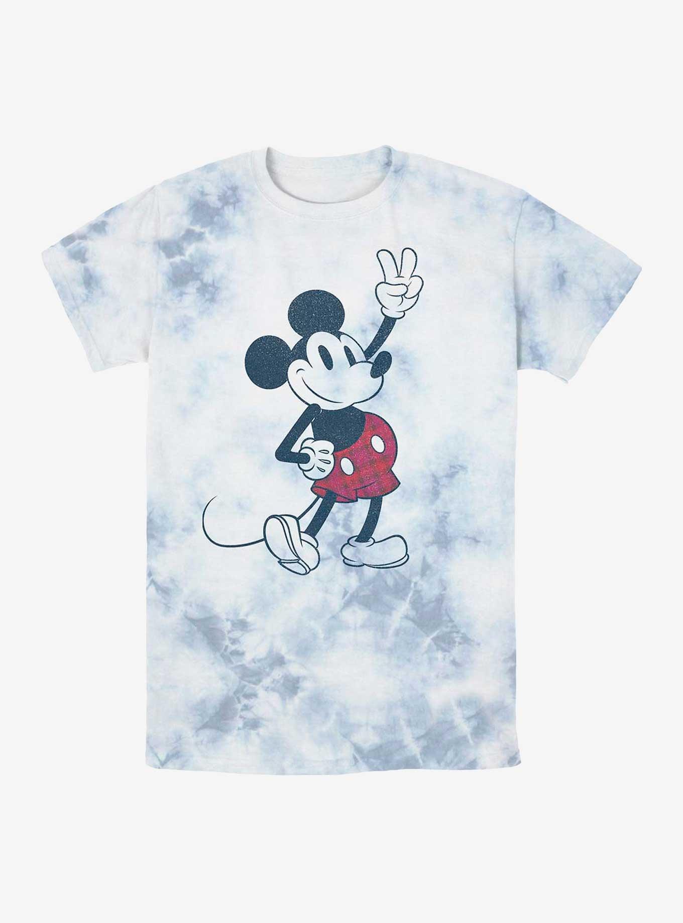Disney Mickey Mouse Plaid Tie-Dye T-Shirt