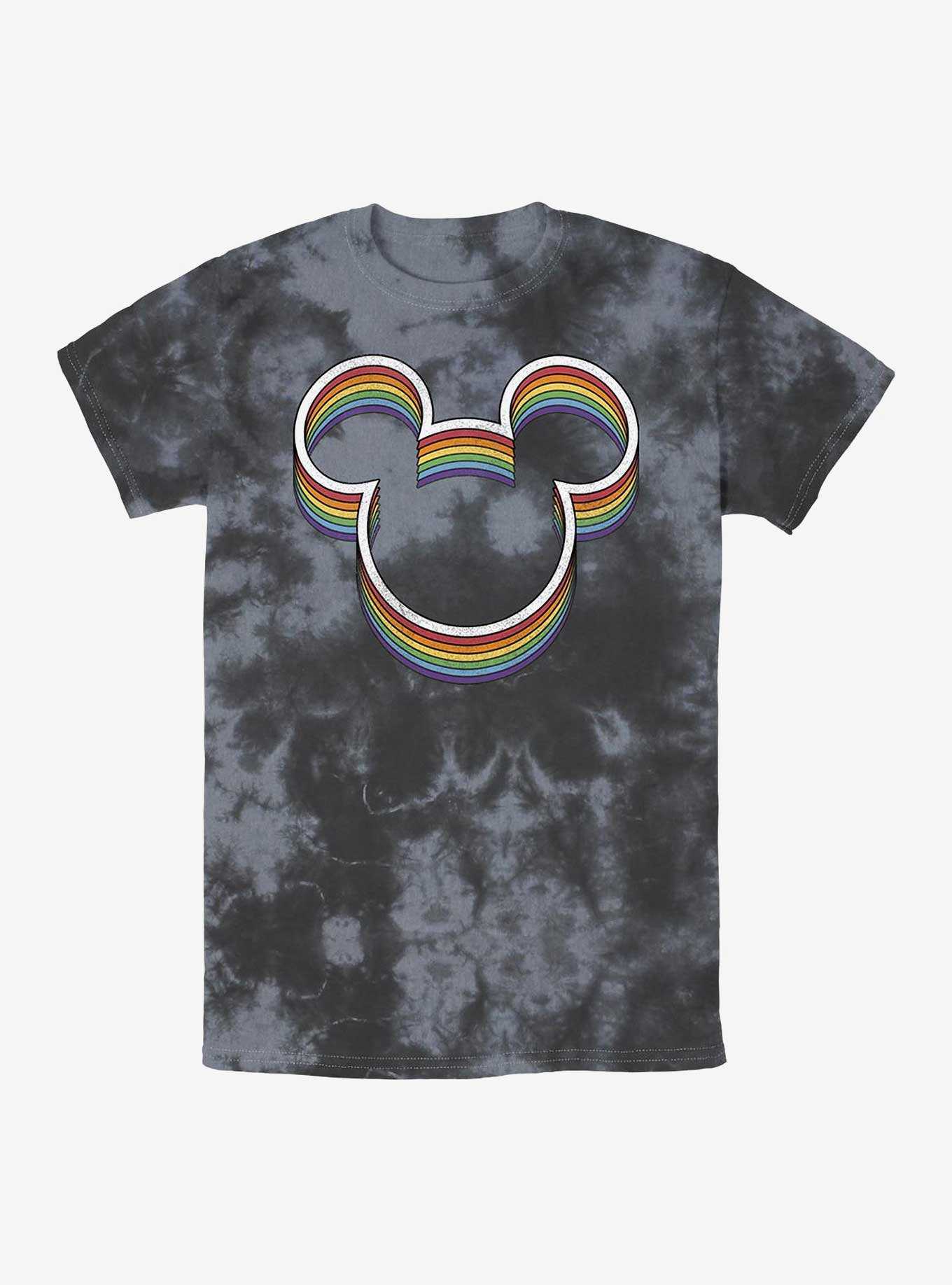 Disney Mickey Mouse Rainbow Ears Tie-Dye T-Shirt, , hi-res