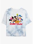 Disney Mickey Mouse Disney Squad Tie-Dye Girls Crop T-Shirt, WHITEBLUE, hi-res
