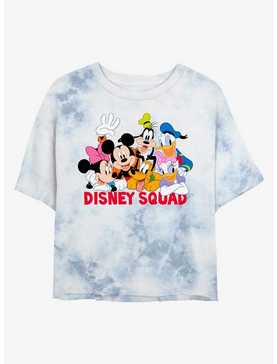 Disney Mickey Mouse Disney Squad Tie-Dye Girls Crop T-Shirt, , hi-res
