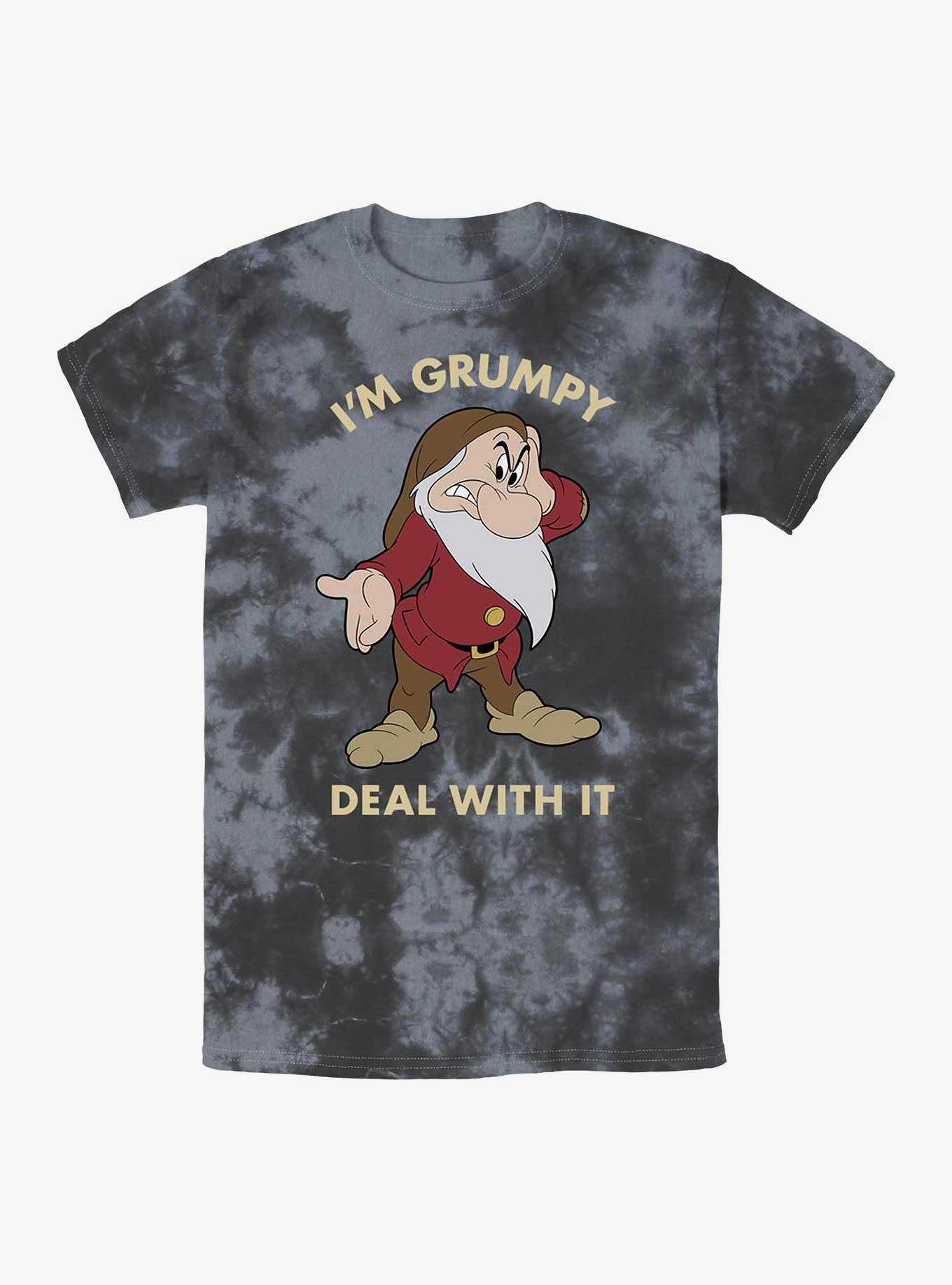 Disney Snow White and the Seven Dwarfs Grumpy Deal With It Tie-Dye T-Shirt, , hi-res