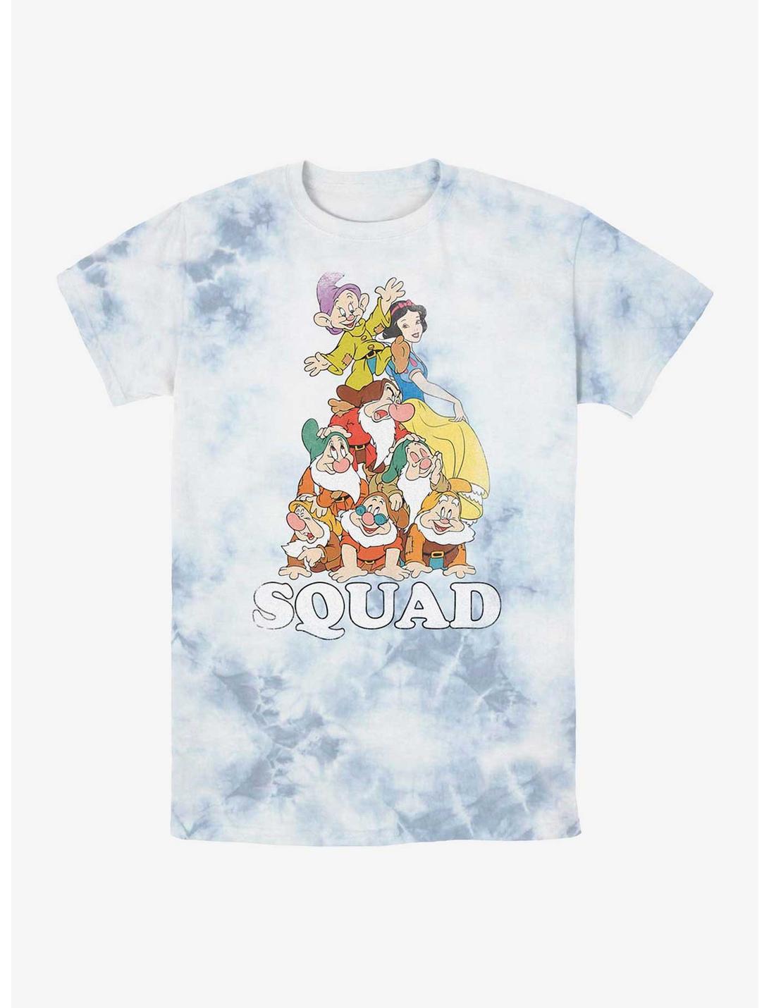 Disney Snow White and the Seven Dwarfs Squad Tie-Dye T-Shirt, WHITEBLUE, hi-res