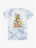 Disney Snow White and the Seven Dwarfs Squad Tie-Dye T-Shirt, WHITEBLUE, hi-res