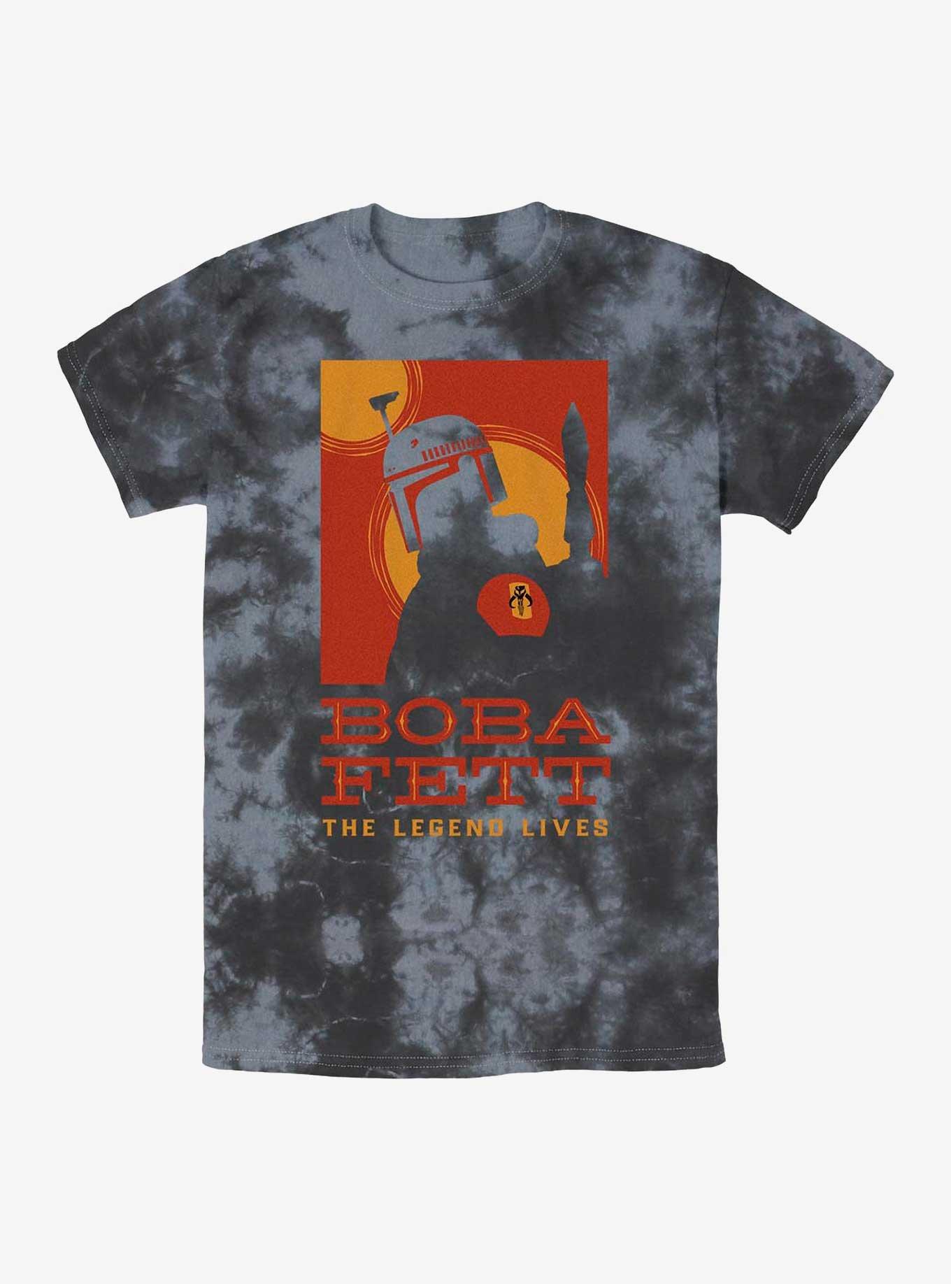 Star Wars Boba Fett Poster Tie-Dye T-Shirt