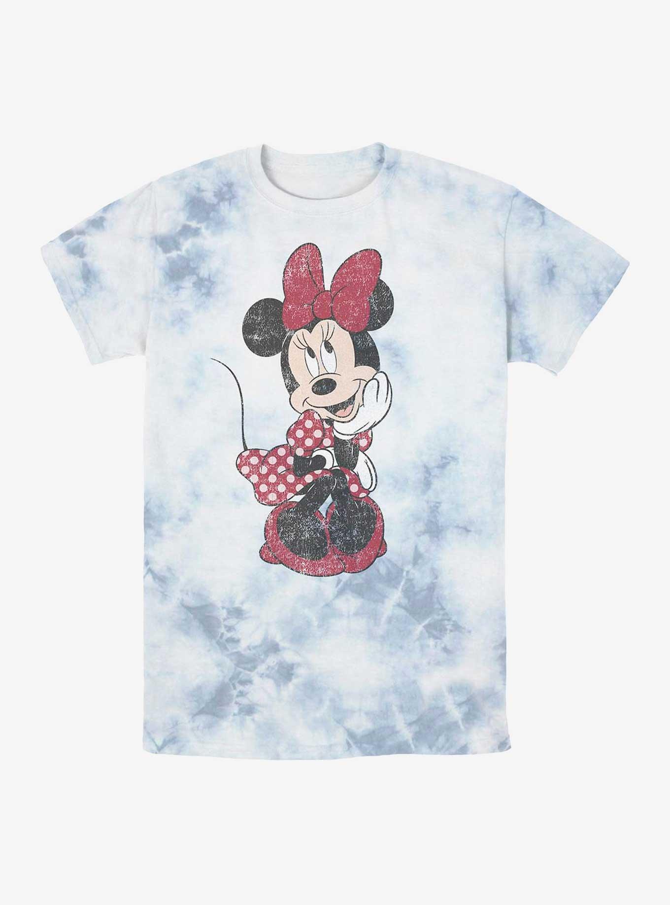 Disney Minnie Mouse Polka Dot Minnie Tie-Dye T-Shirt, WHITEBLUE, hi-res