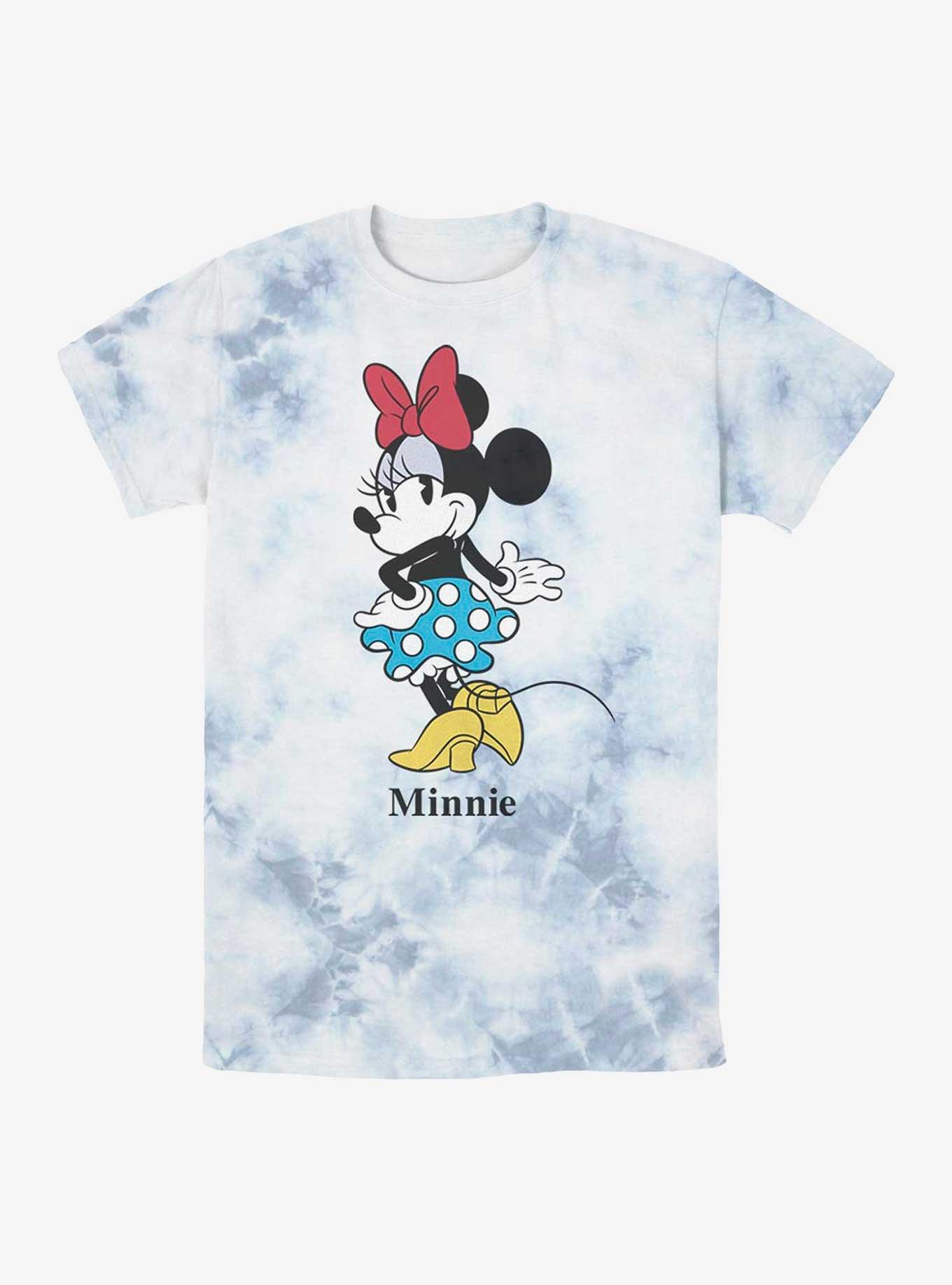 Disney Minnie Mouse Polka Dot Skirt Tie-Dye T-Shirt, WHITEBLUE, hi-res
