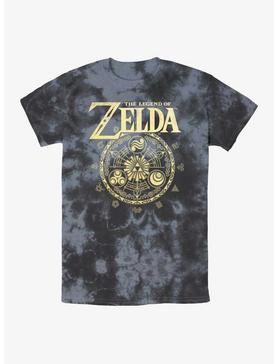 Nintendo The Legend of Zelda Golden Goddesses Crest Tie-Dye T-Shirt, , hi-res