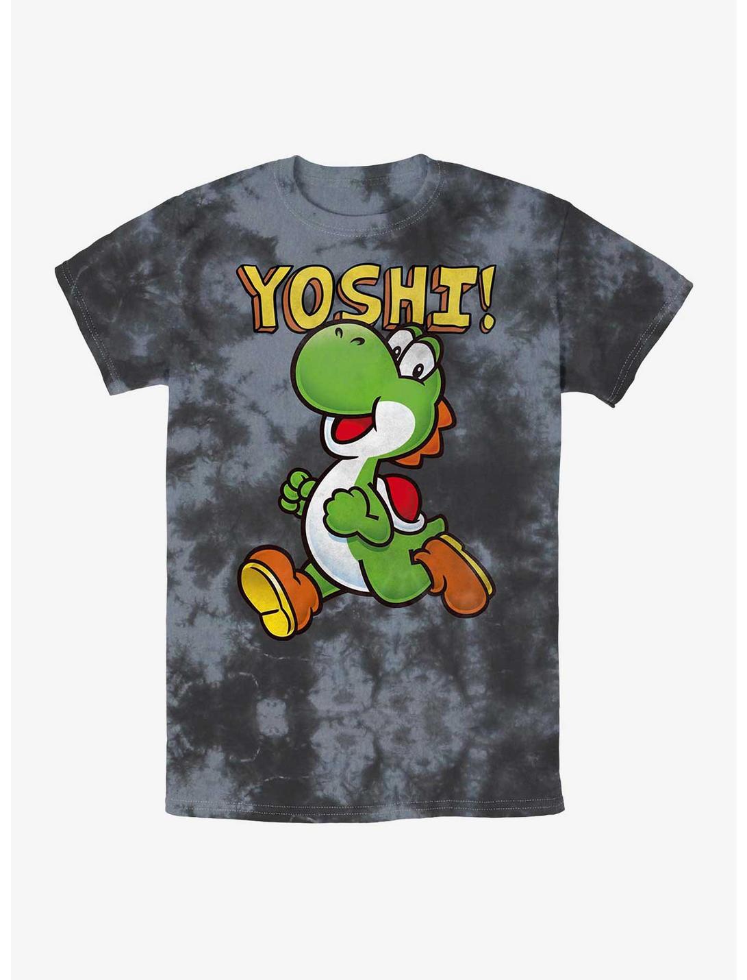 Nintendo It's Yoshi Tie-Dye T-Shirt, BLKCHAR, hi-res