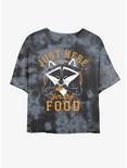 Disney Pocahontas Meeko Here For Food Tie-Dye Girls Crop T-Shirt, BLKCHAR, hi-res
