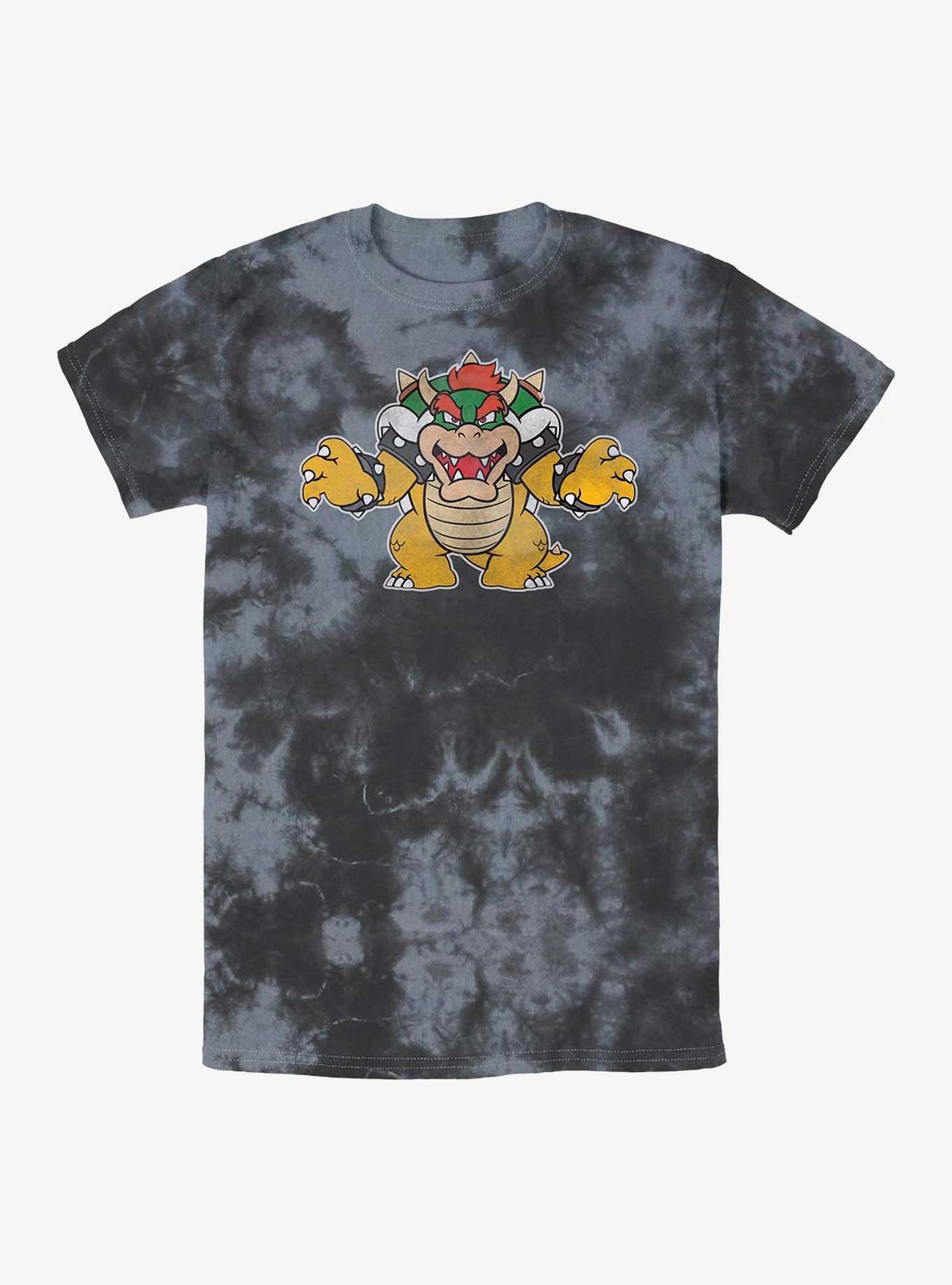 Nintendo Just Bowser Tie-Dye T-Shirt, BLKCHAR, hi-res