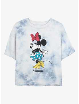 Disney Minnie Mouse Polka Dot Skirt Tie-Dye Girls Crop T-Shirt, , hi-res