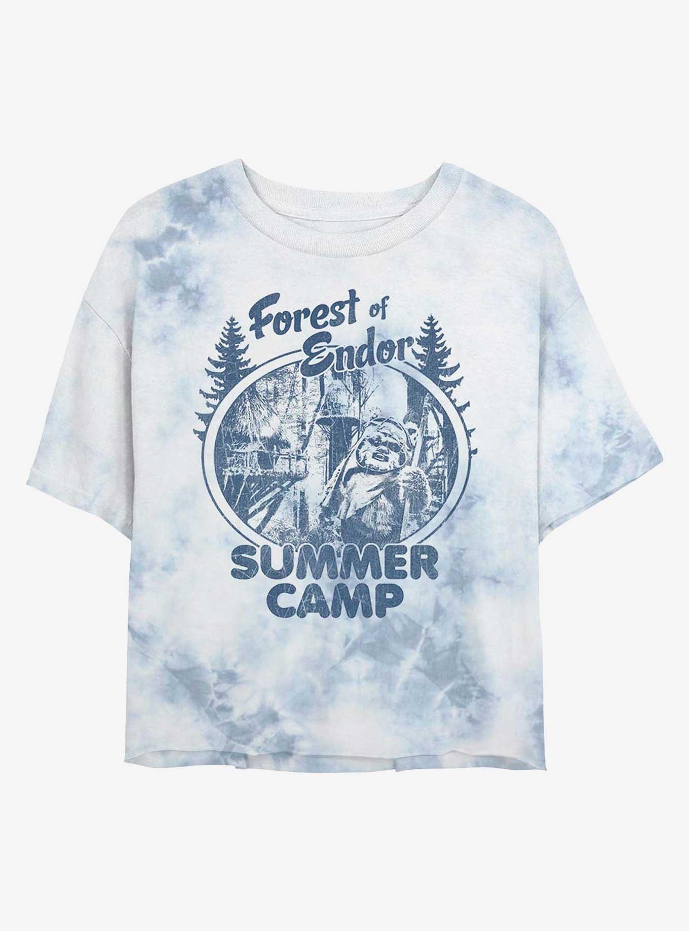 Star Wars Forest of Endor Summer Camp Tie-Dye Girls Crop T-Shirt, , hi-res