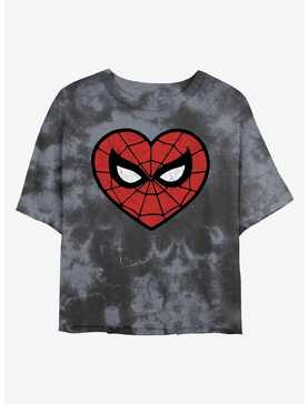 Marvel Spider-Man Spidey Heartbreaker Tie-Dye Girls Crop T-Shirt, , hi-res