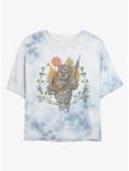 Star Wars Ewok Sunset Tie-Dye Girls Crop T-Shirt, WHITEBLUE, hi-res