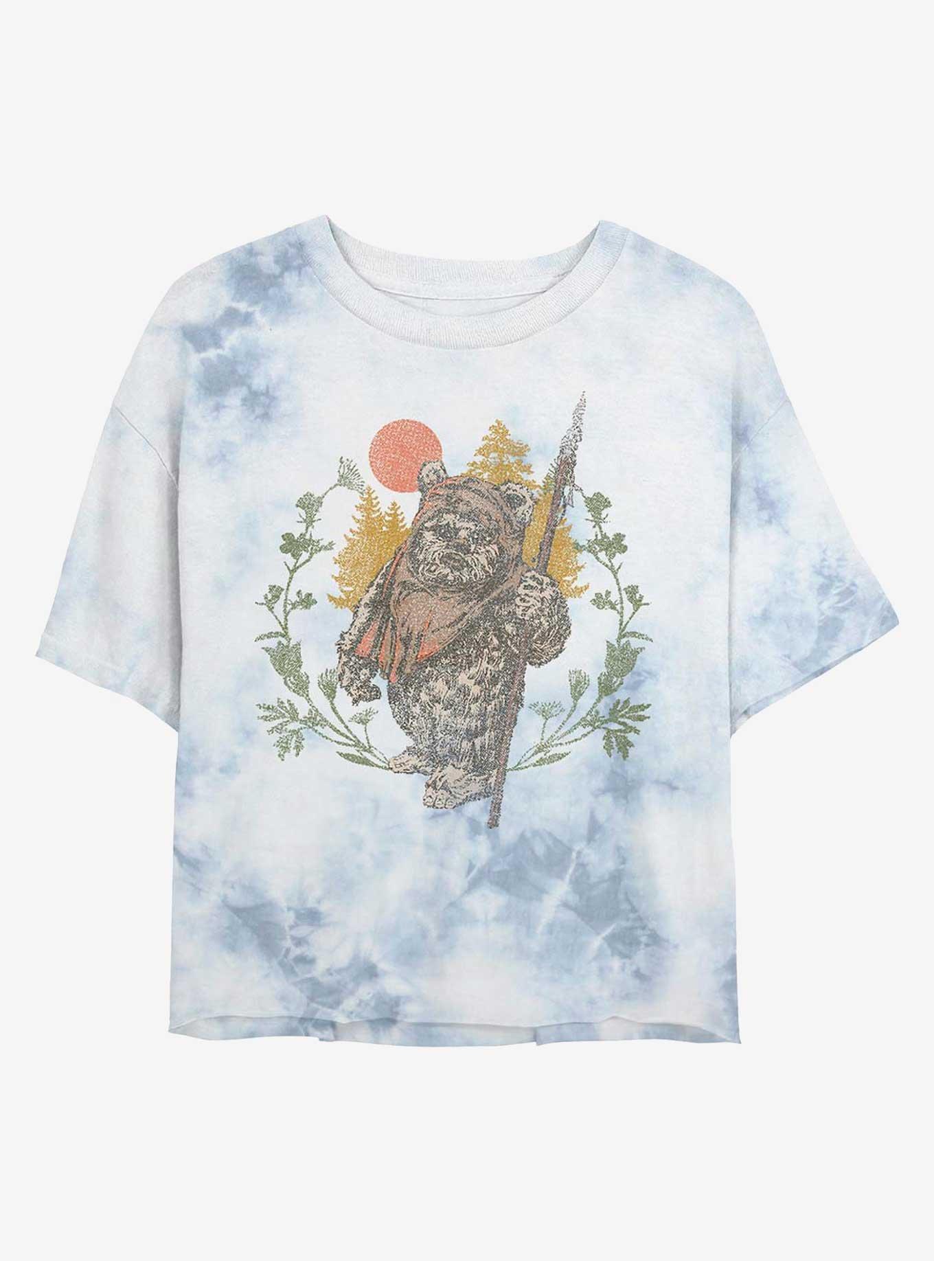 Star Wars Ewok Sunset Tie-Dye Girls Crop T-Shirt, , hi-res