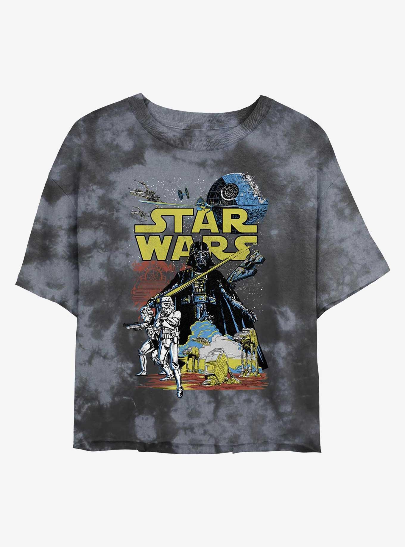 Star Wars Rebel Classic Tie-Dye Girls Crop T-Shirt, , hi-res
