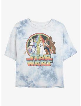 Star Wars Psychedelic Heroes Tie-Dye Girls Crop T-Shirt, , hi-res