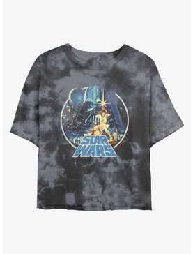 Star Wars Vintage Victory Tie-Dye Girls Crop T-Shirt, , hi-res