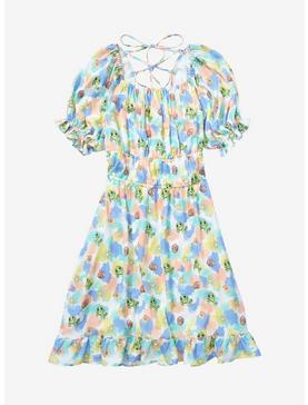 Disney Tangled Watercolor Icons Smock Dress, , hi-res
