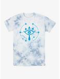 The Legend of Zelda Sheikah Eye Symbol Tie-Dye T-Shirt, WHITEBLUE, hi-res