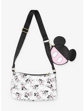 Disney Mickey Mouse Pastel Shoulder Bag With Coin Purse, , hi-res