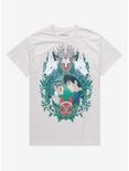 Studio Ghibli Princess Mononoke Nature Portrait Boyfriend Fit Girls T-Shirt, MULTI, hi-res