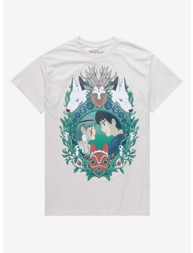 Studio Ghibli Princess Mononoke Nature Portrait Boyfriend Fit Girls T-Shirt, , hi-res