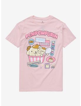 Pompompurin Yummy Foods Boyfriend Fit Girls T-Shirt, , hi-res