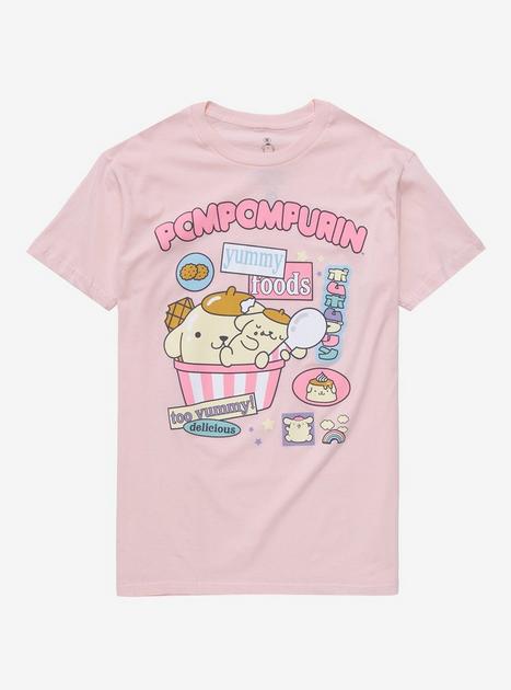 Pompompurin Yummy Foods Boyfriend Fit Girls T-Shirt | Hot Topic
