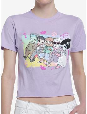 Universal Monsters Anime Monsters Pastel Girls Crop T-Shirt, , hi-res
