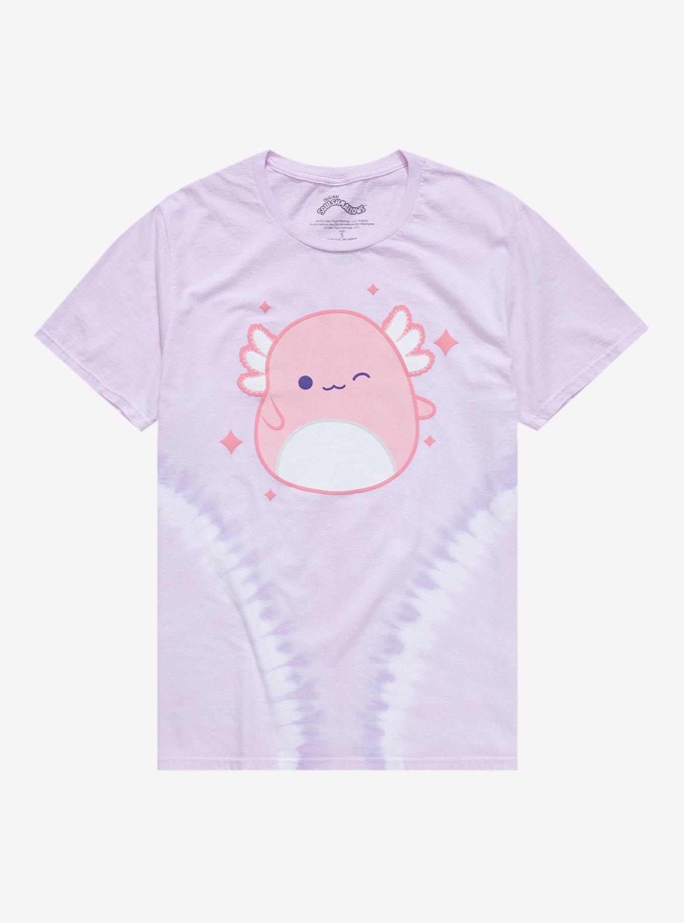Squishmallows Axolotl Tie-Dye Boyfriend Fit Girls T-Shirt, MULTI, hi-res