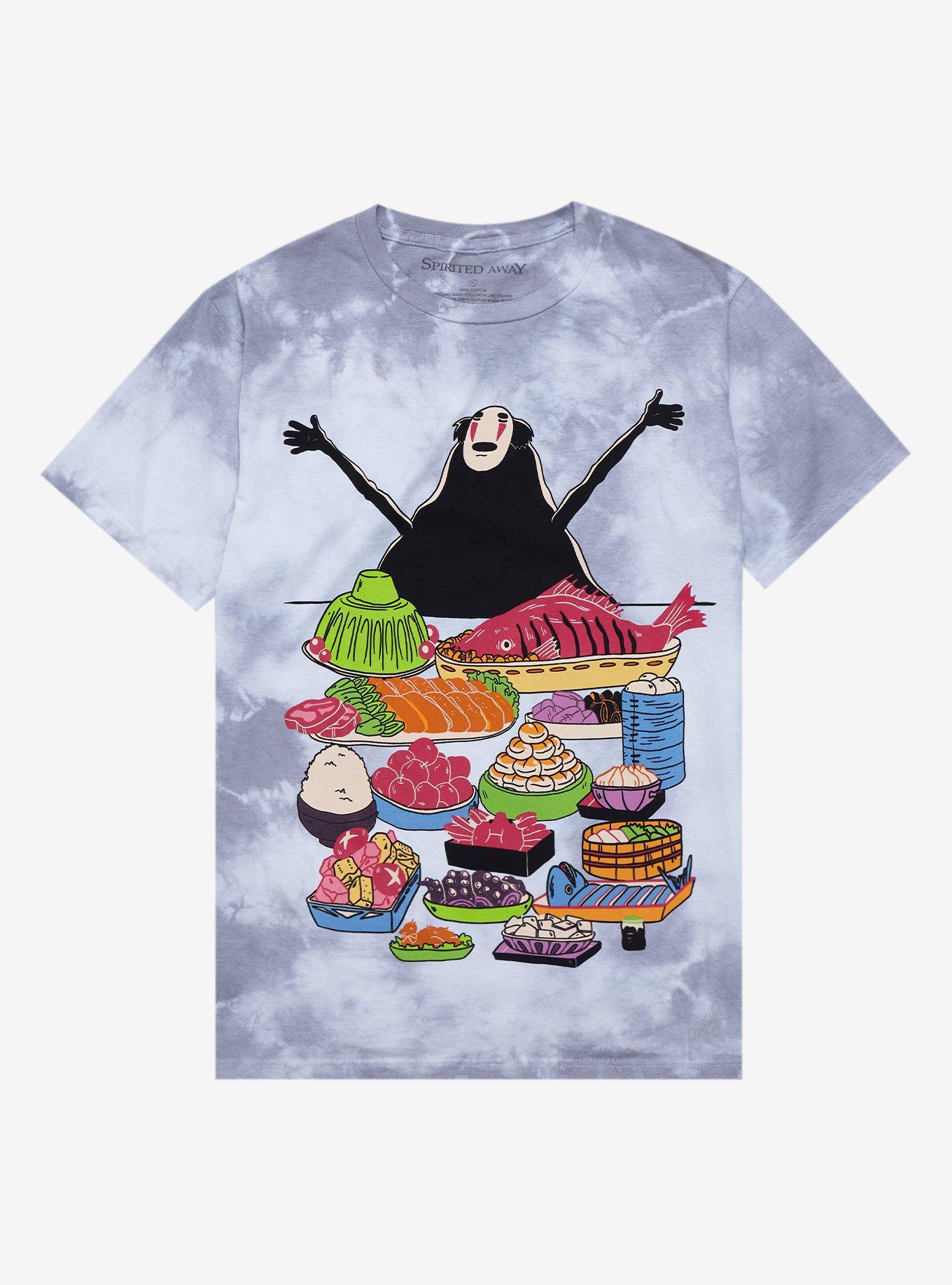 Studio Ghibli Spirited Away No-Face Buffet Tie-Dye Boyfriend Fit Girls T-Shirt, MULTI, hi-res