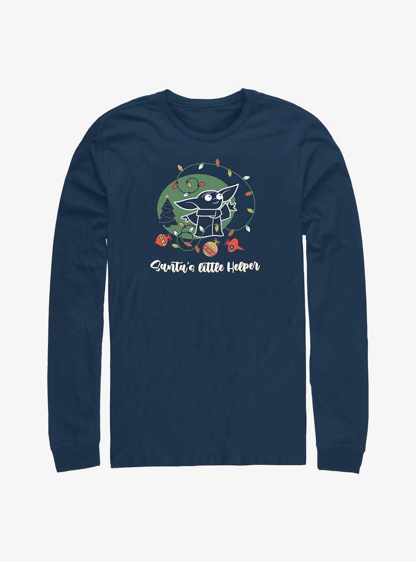 Star Wars The Mandalorian Santa's Helper Long-Sleeve T-Shirt, , hi-res