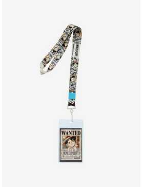 One Piece Wanted Poster Lanyard - BoxLunch Exclusive, , hi-res