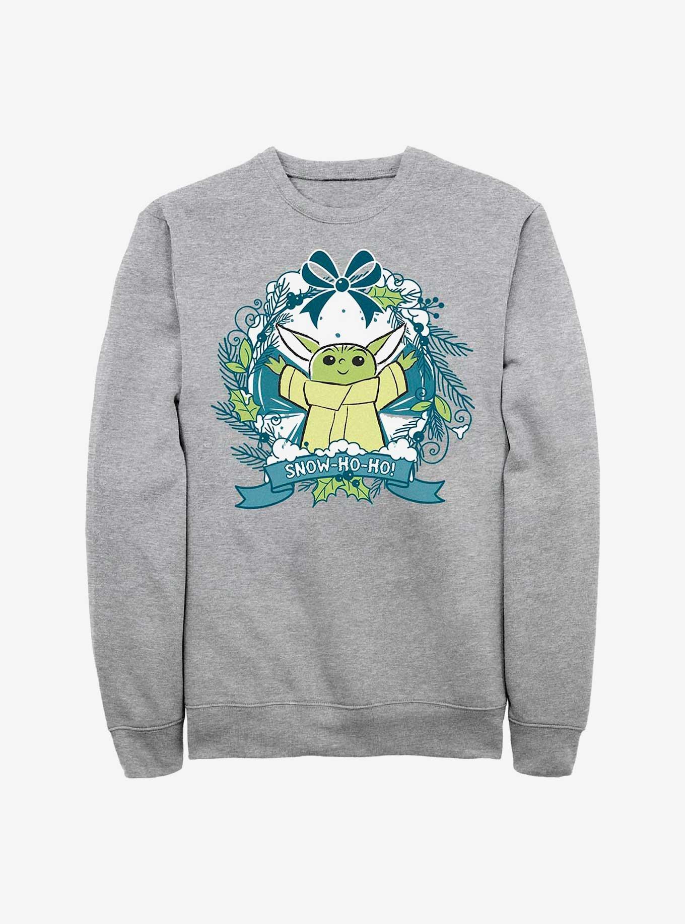 Star Wars The Mandalorian Snow Ho Ho Grogu Sweatshirt, , hi-res