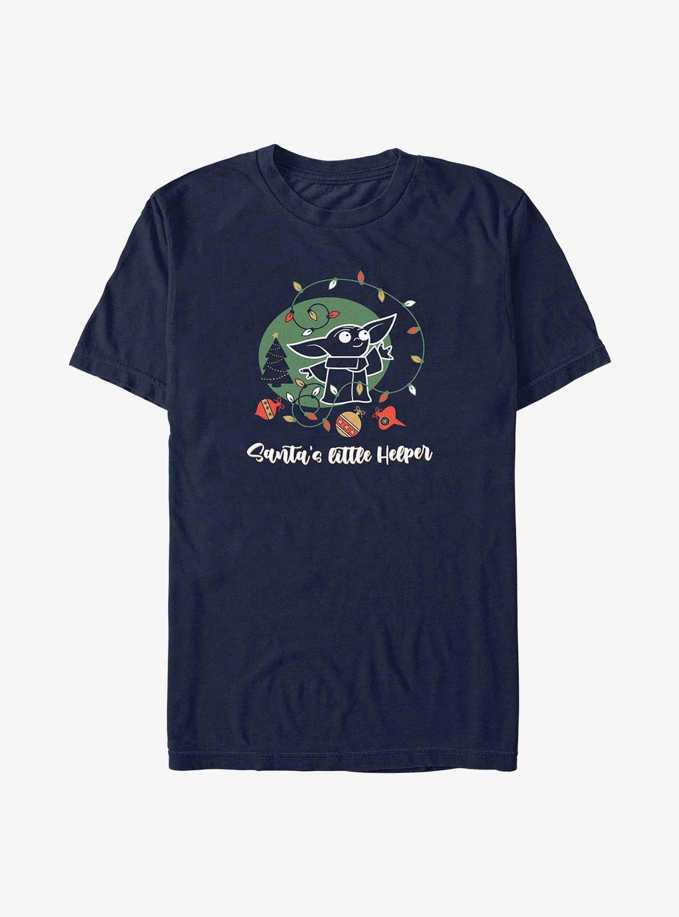 Star Wars The Mandalorian Santa's Helper T-Shirt, NAVY, hi-res