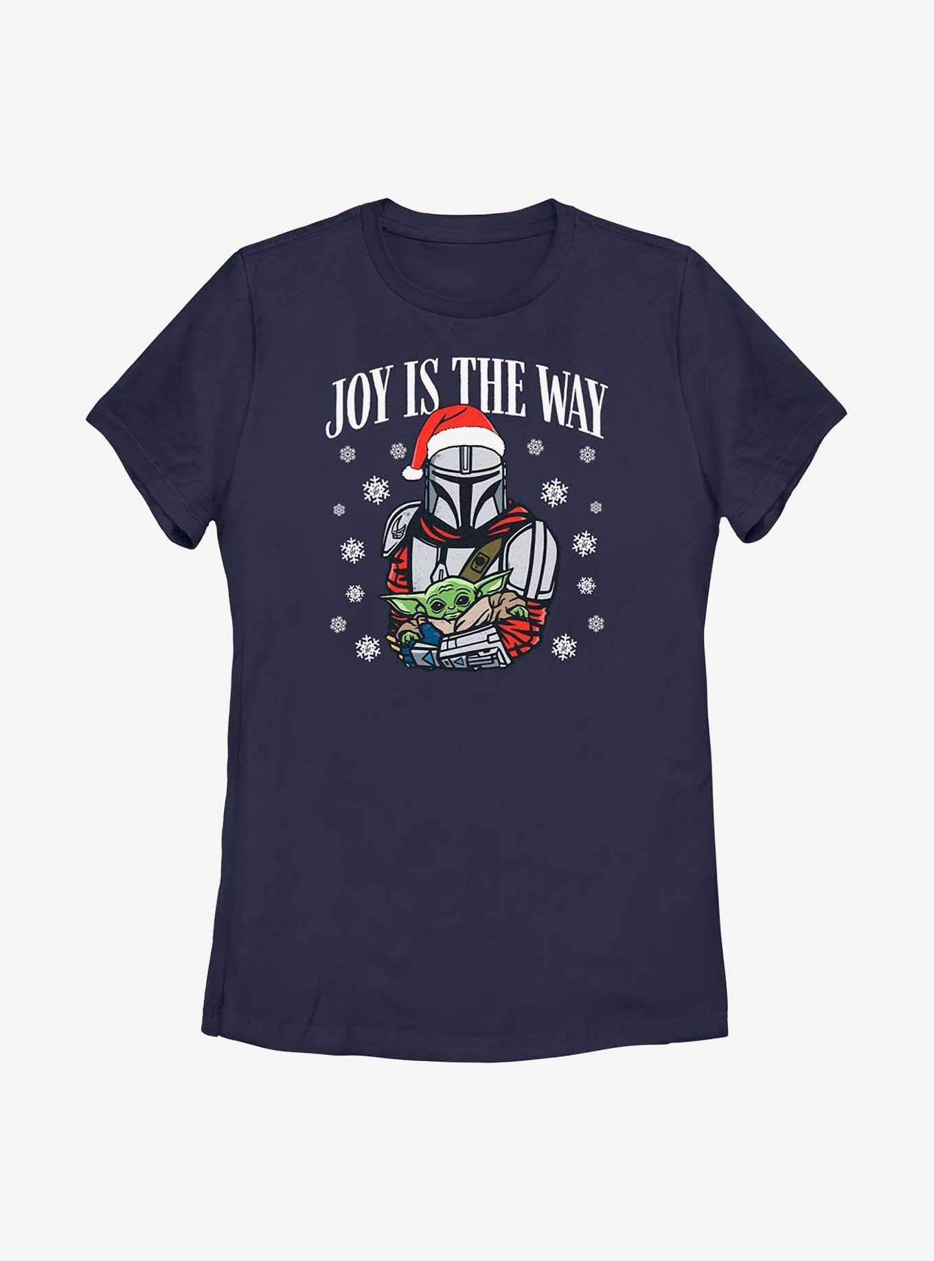 Star Wars The Mandalorian Joy Is The Way Womens T-Shirt, NAVY, hi-res