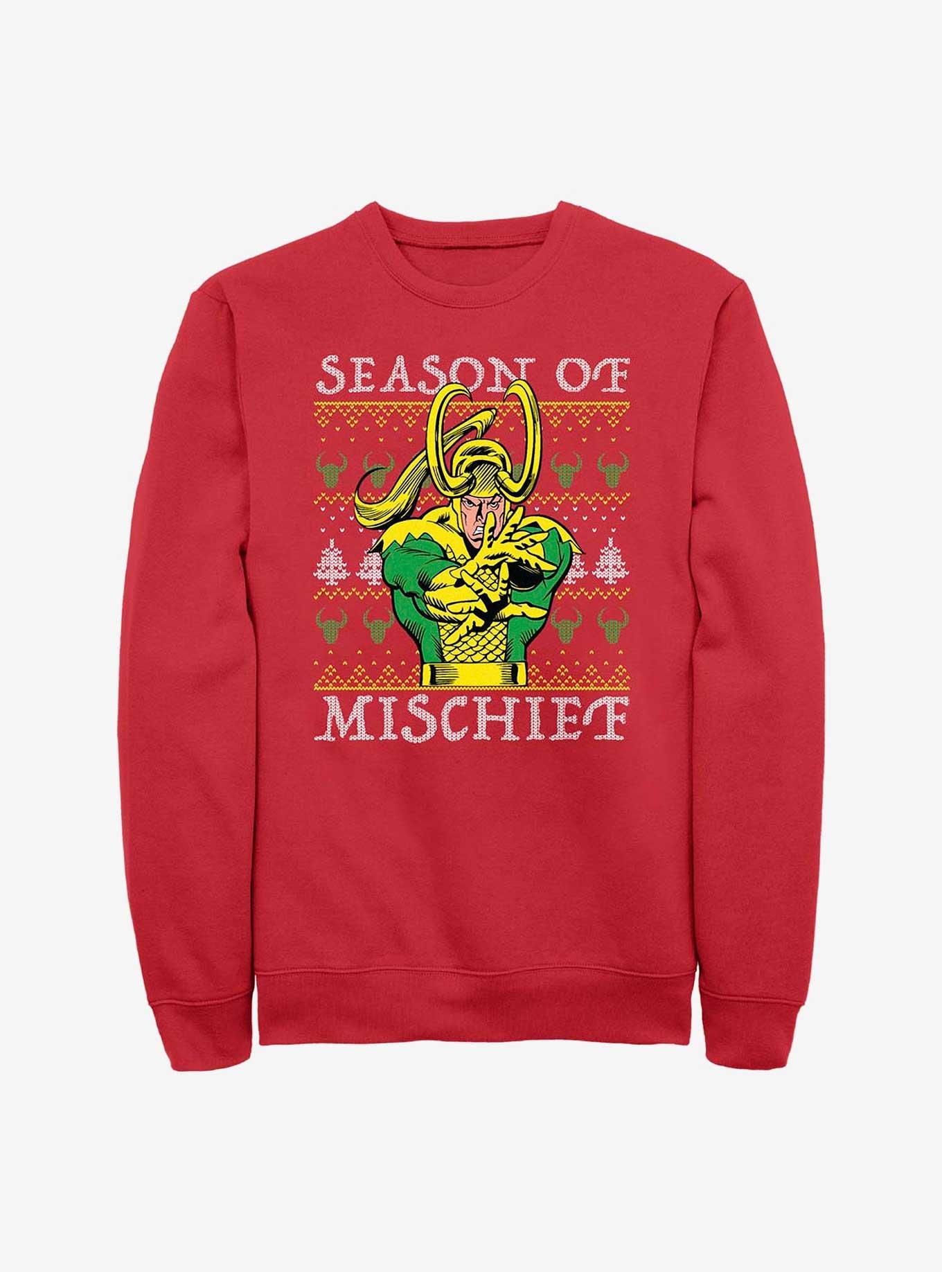 Marvel Loki Mischief Season Ugly Christmas T-Shirt