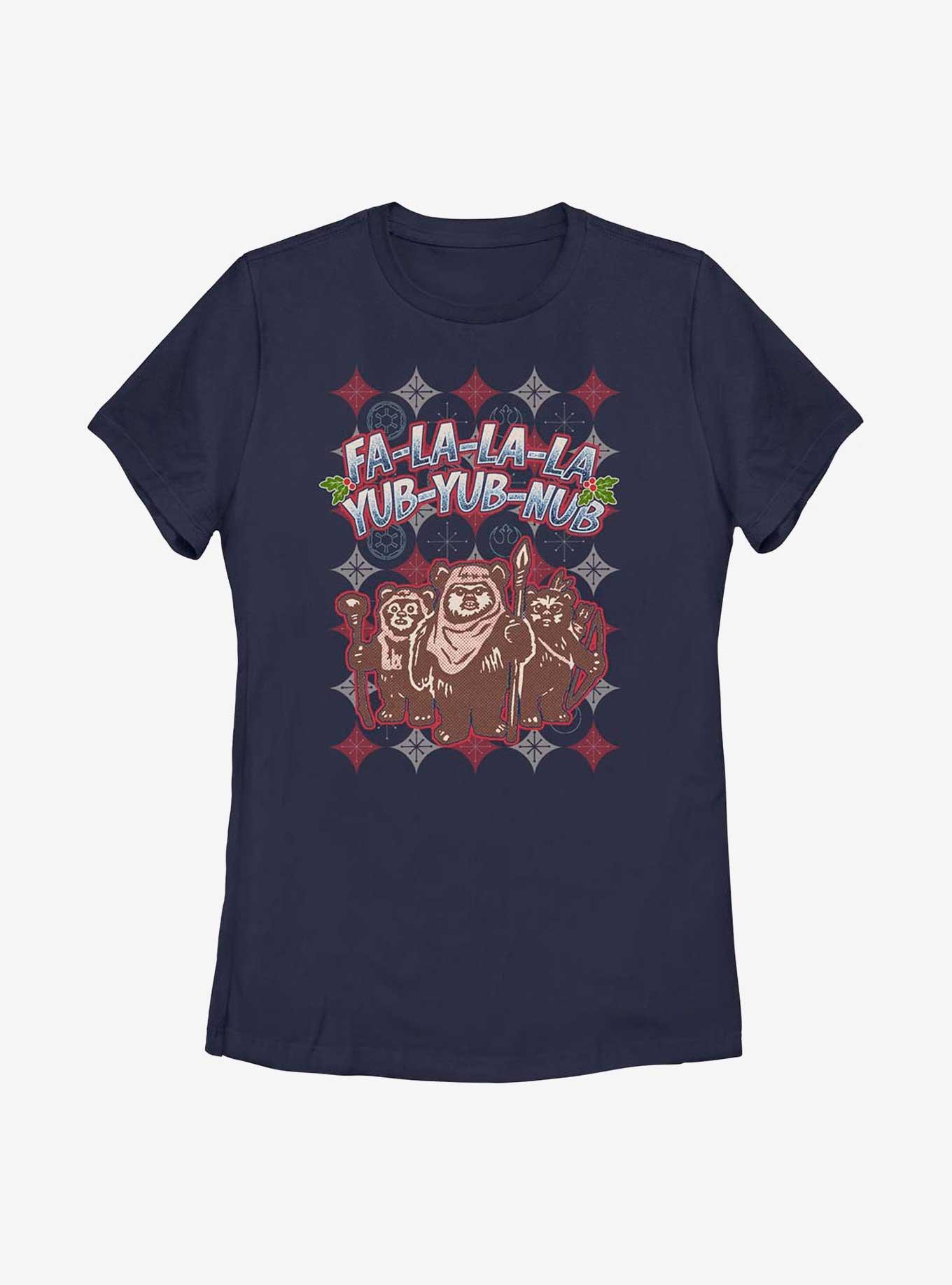 Star Wars Ewok Holiday Festivities Womens T-Shirt, , hi-res