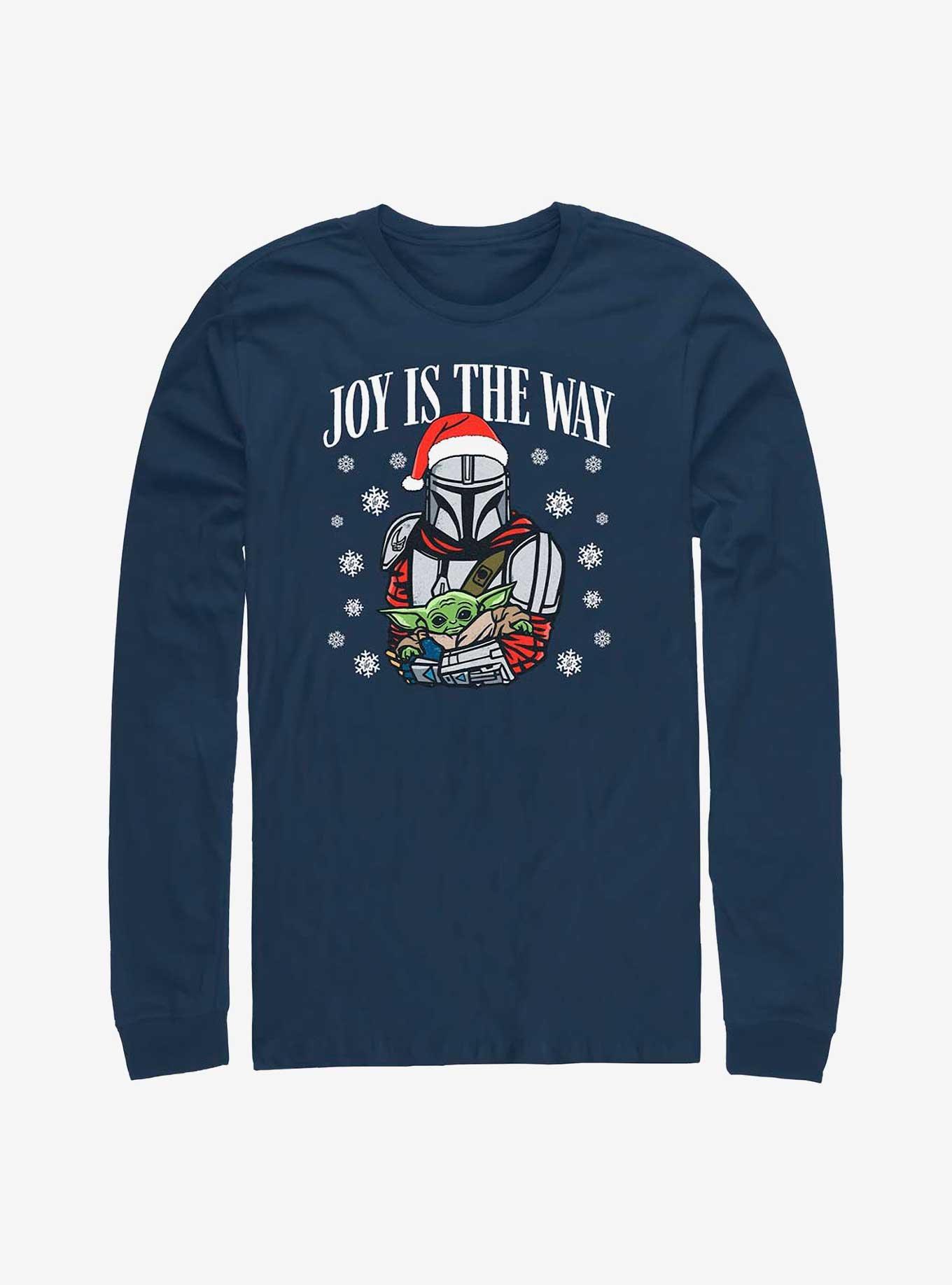 Star Wars The Mandalorian Joy Is The Way Long-Sleeve T-Shirt, NAVY, hi-res